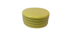 Polierschwamm gelb mit Klett 150 x 12 mm, weich