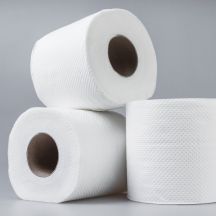 Falthandtücher und Toilettenpapier