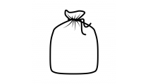 Sacs à poubelle 35 lt noir Quickbag LD-PE, 0.035 mm